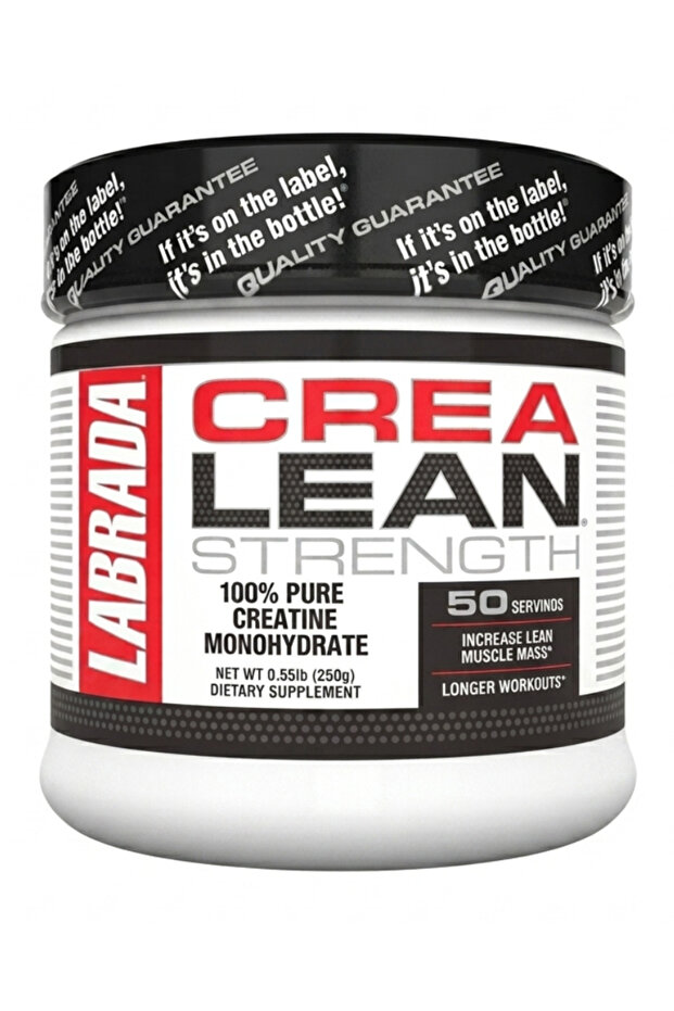 LABRADA Crealean Creatine Monohydrate 250g – 50 Servings Strength & Performance Support