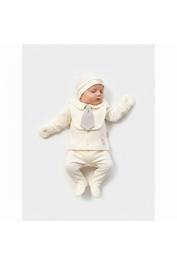 Baby Boy Tie-Set 5-Piece Newborn Hospital Release Zibin Set