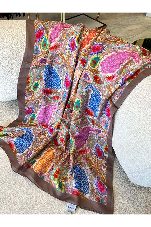 Si̇yane Cotton Shawl Pattern 3 - 3