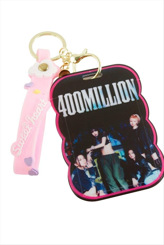 Glblseme Rectangular Card Holder Silicone Keychain (30712) - Ebruli - 2
