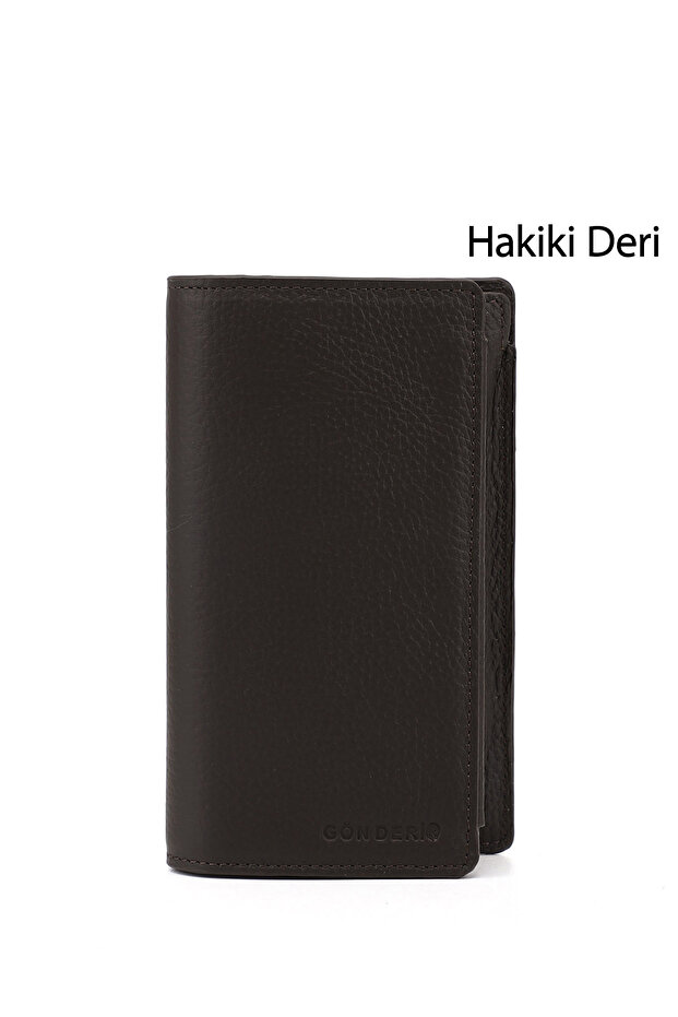 Unisex Coffee Floter Genuine Leather Horizontal Wallet
