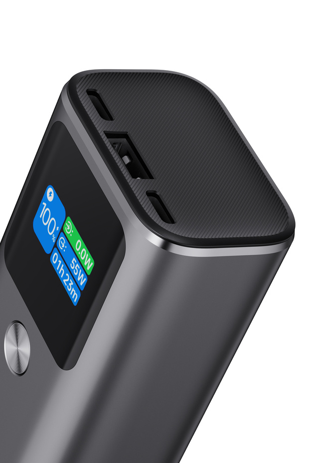 10.000mAh Ultra Hızlı Şarj 55W TFT Ekranlı Powerbank - Premium Serisi - 3