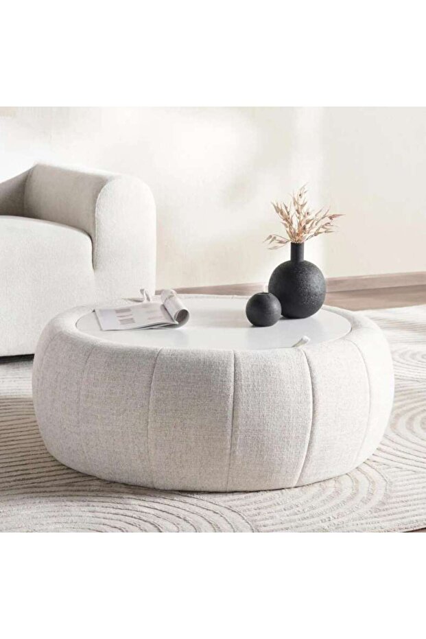 Obsidian Ottoman - White