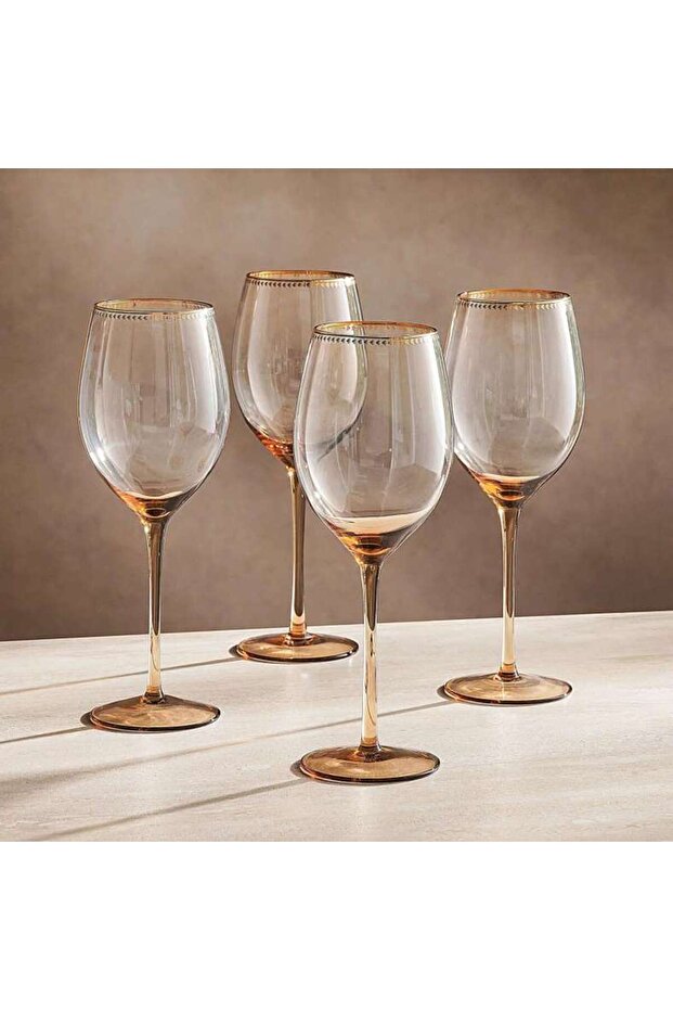 Elven 4-piece Stemware Glass Set 530ml -amber