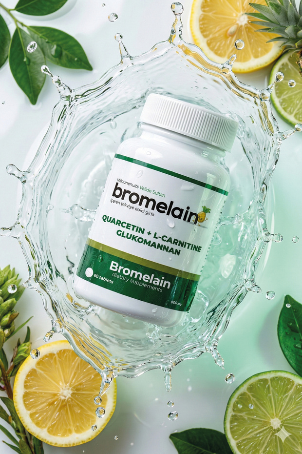 Bromelain 60 Tablet – Quarcetin, L-Carnitine ve Glukomannan - 8