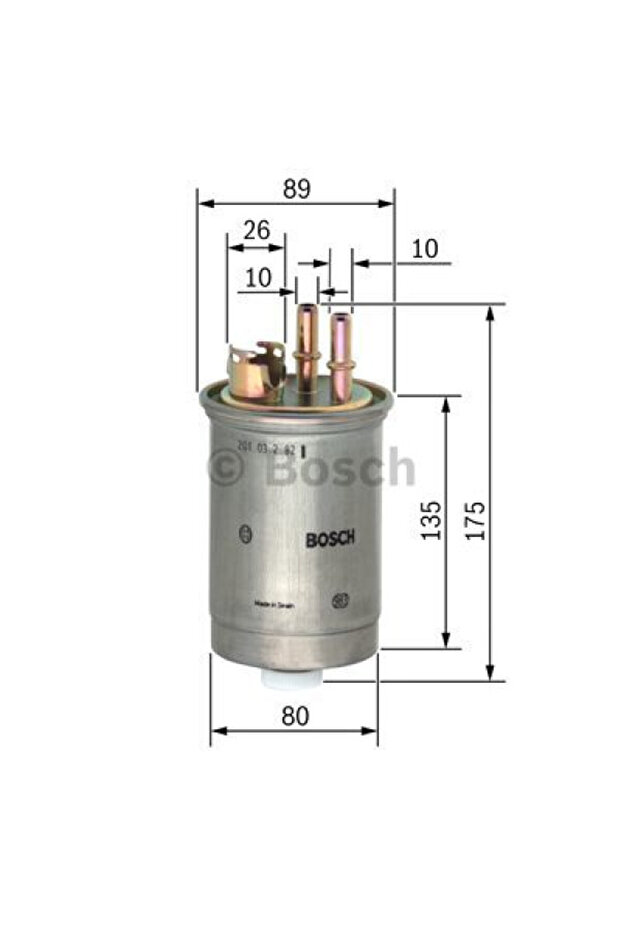 Fuel filter 0 450 906 357 - 6