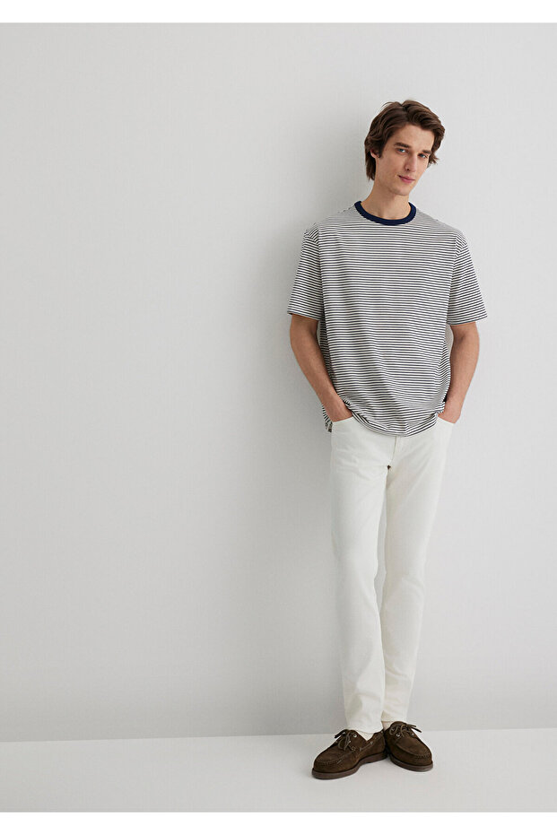 Jake Blue Black Ecru Jean Trousers 0042288003