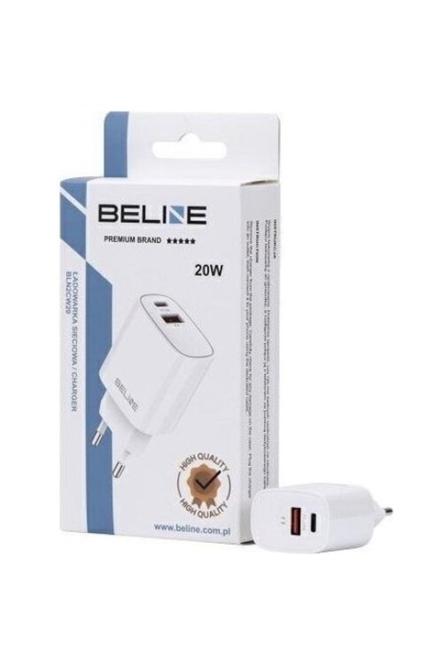 USB-C/USB, 20 W, Alb