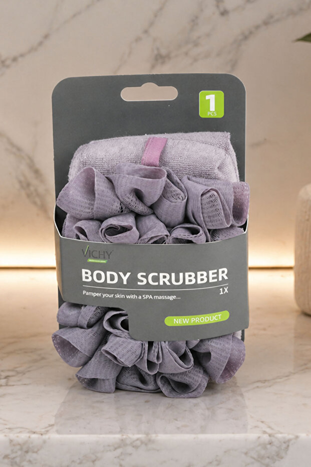 Bath Sponge Body Scrubber Foam Enhancer Shower Loofah Body Cleansing Vchy-6984 Lila