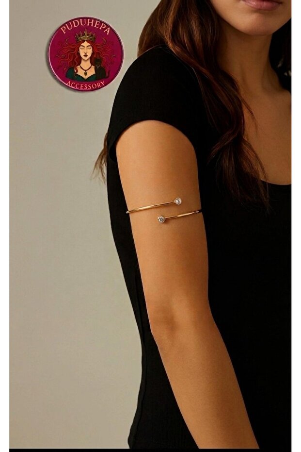 Stylish Shiny Stone Spiral Arm Pazu Bracelet