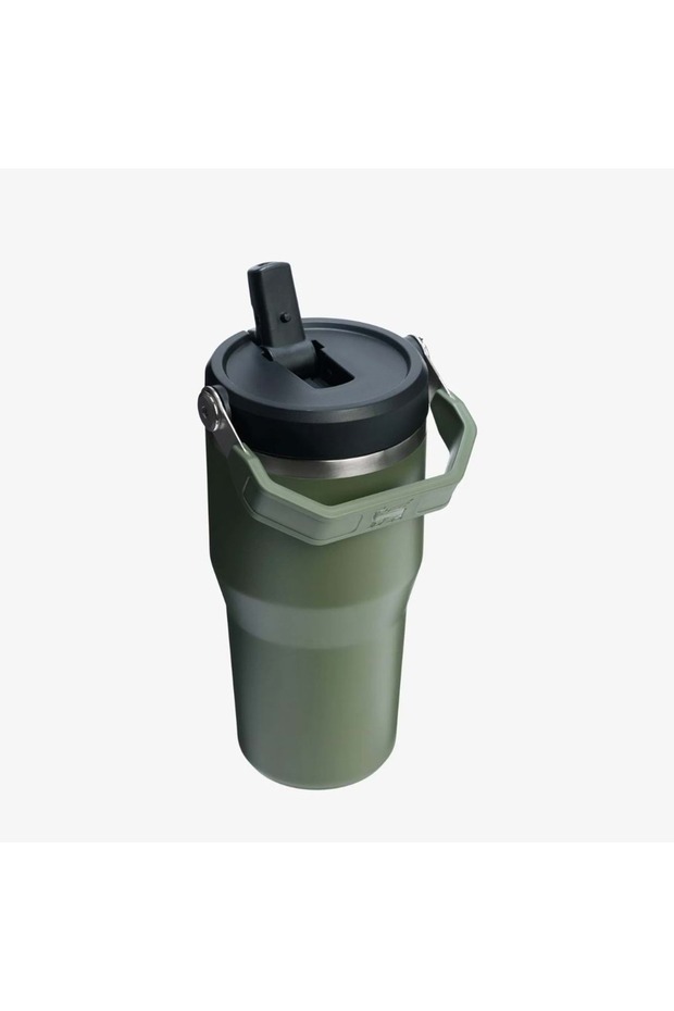 Iceflow™ Flip Straw Tumbler Pipetli Termos | 0.60 L Haki - 3