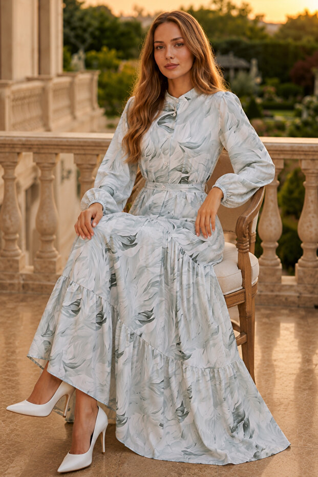 Rochie de hijab cu model Çağla 534
