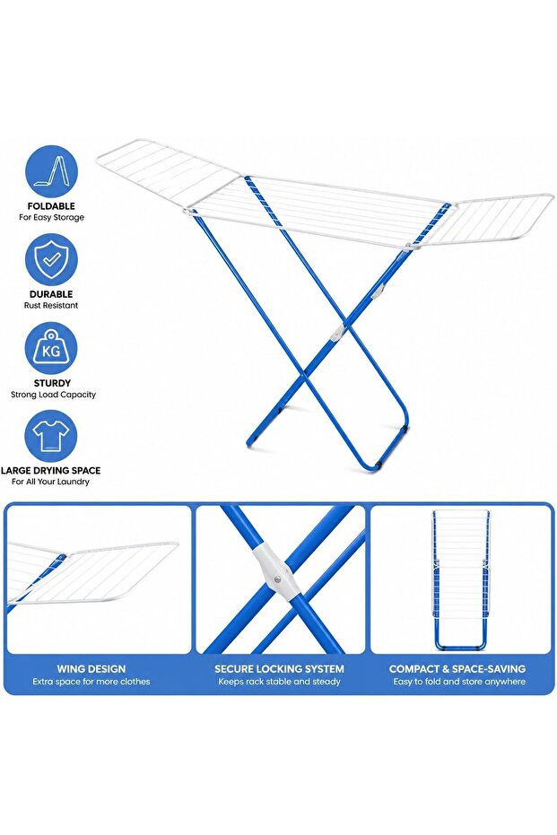 Foldable Clothing Drying Rack,Metal Clothes Dryer,BB1103
