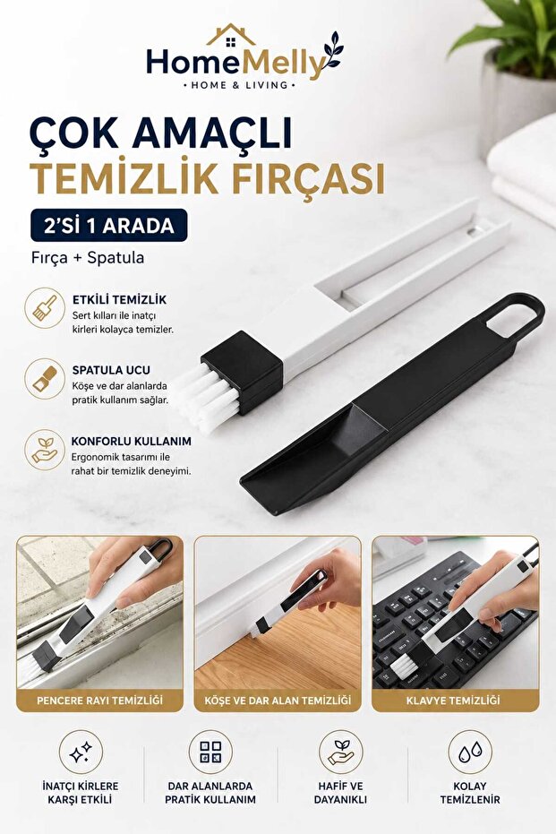 2-in-1 Window Track Cleaning Brush Keyboard Cleaning Tool Narrow Space Cleaning Brush