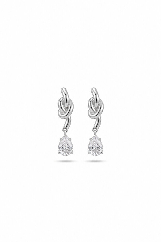 Steel Marquise Earrings Gold