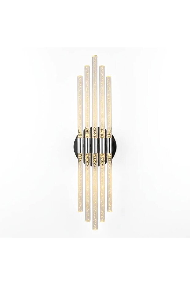 Bhbackhome Aura Large 51 سم - مصباح حائط LED بتصميم عصري - فضي - ضوء نهاري LED