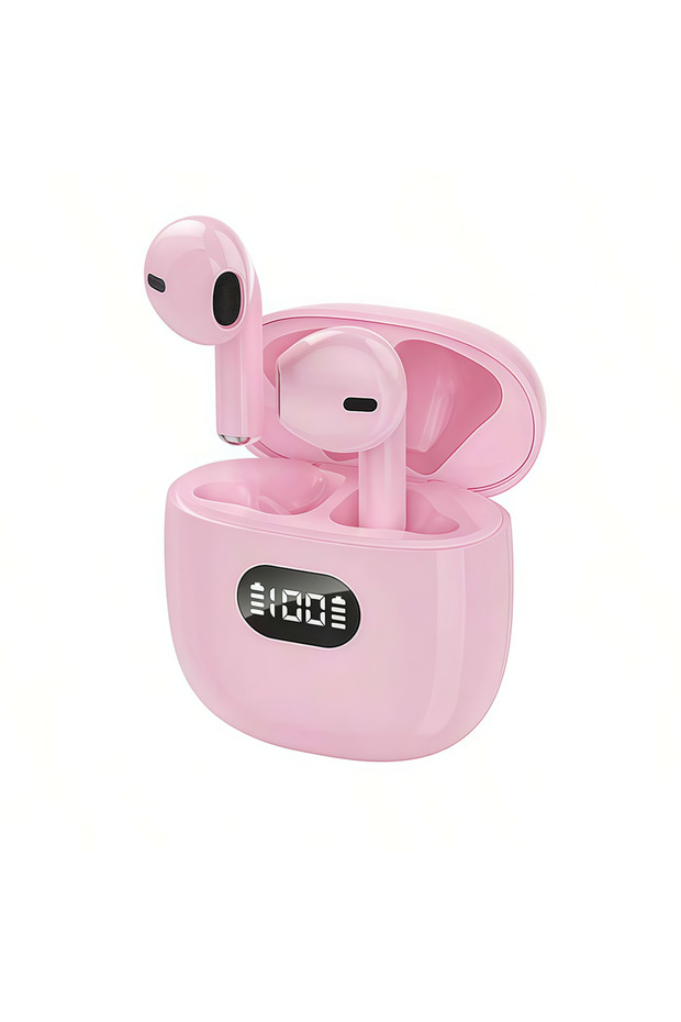 -PINK-X83 X83 TWS Wireless Bluetooth 5.4 Earphone HiFi Stereo Headphones LED Power Display In-Ear Ea