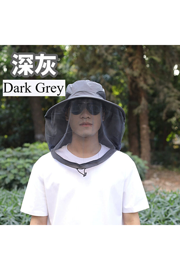 A05 Mosquito-Proof Hat, Face-Covering Sun-Protective Hat, Breathable Mesh Veil, Anti-Insect and Anti