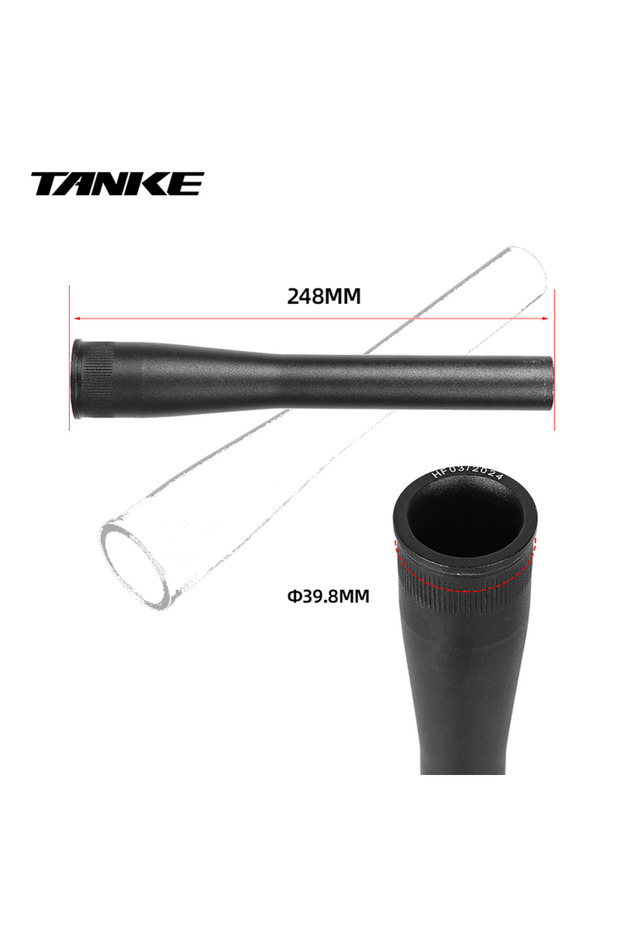 Black Tapered 1pcs TANKE Aluminum Alloy Mountain Bicycle Front Fork Head Tube Air Front Suspension S