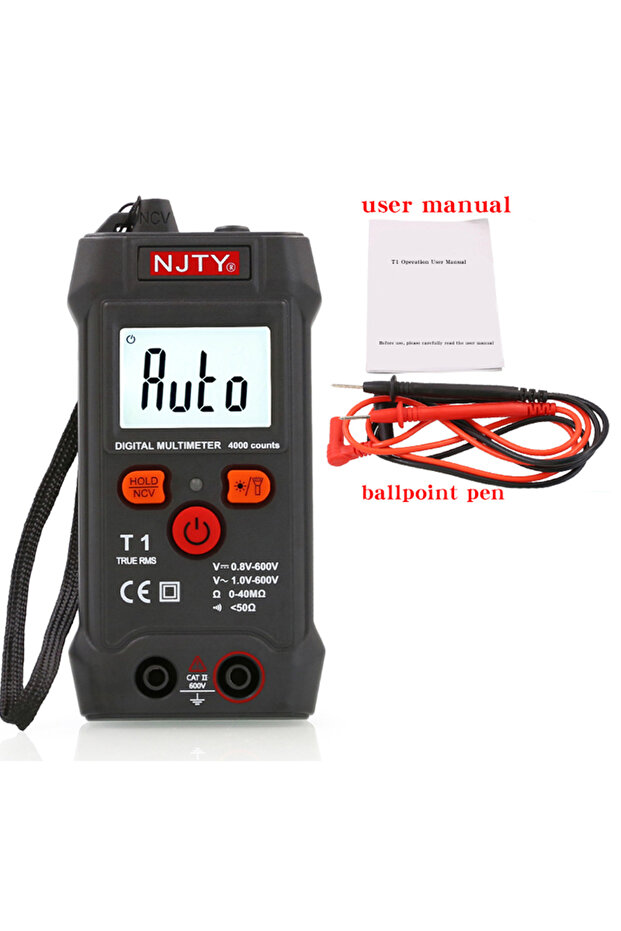 T1 NJTY T1 Fully Intelligent Digital Multimeter - No Need to Change Gears, Small and Mini, Fully Aut