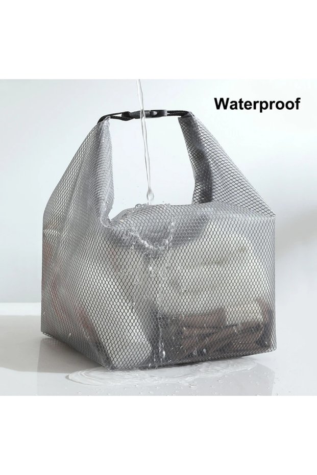 L Grey Large Capacity Waterproof Storage Bag Swimming And Carrying Men's And Women's Outdoor Toiletr