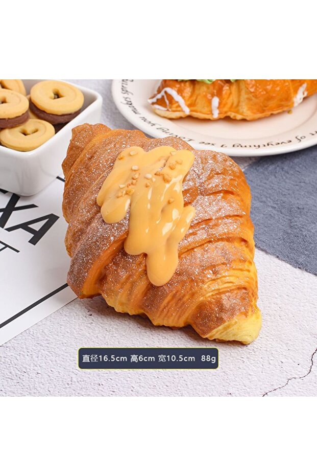 Praise-cheese قطعة واحدة، لعبة محاكاة طعام بطيئة الارتداد قابلة للعجن، على شكل كرواسون وبافزات، محاكاة واقعية للخبز