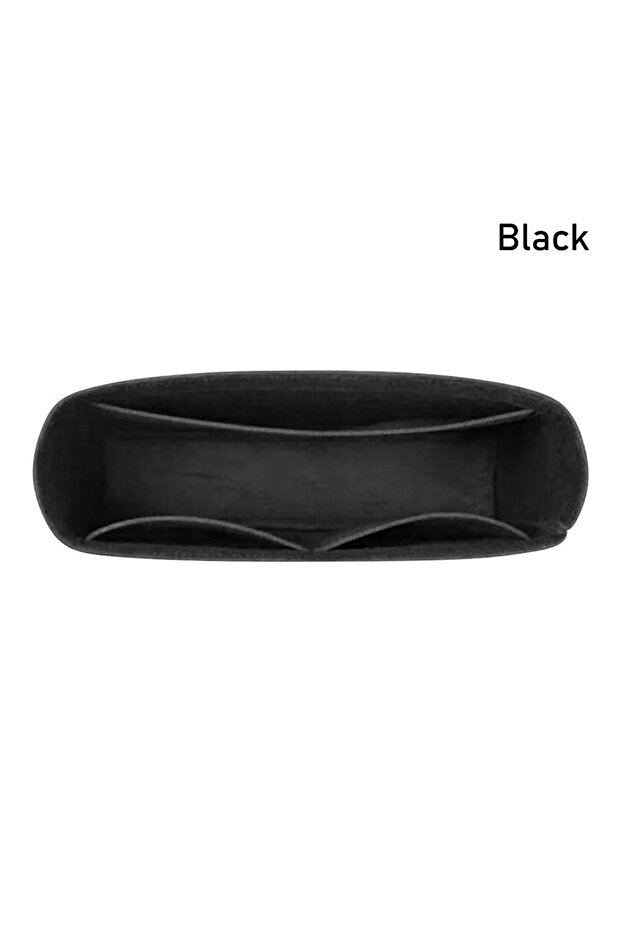 black 1Pcs Multi-Pocket Bag Organizer for Longchamp Mini Bag Storage Bag The Liner Bag Felt Purse In