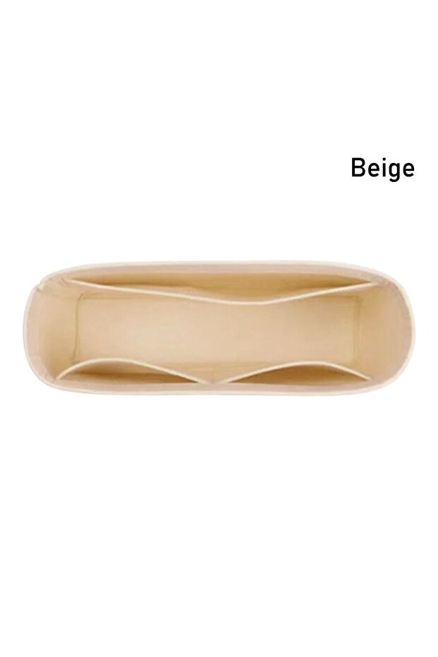 beige 1Pcs Multi-Pocket Bag Organizer for Longchamp Mini Bag Storage Bag The Liner Bag Felt Purse In