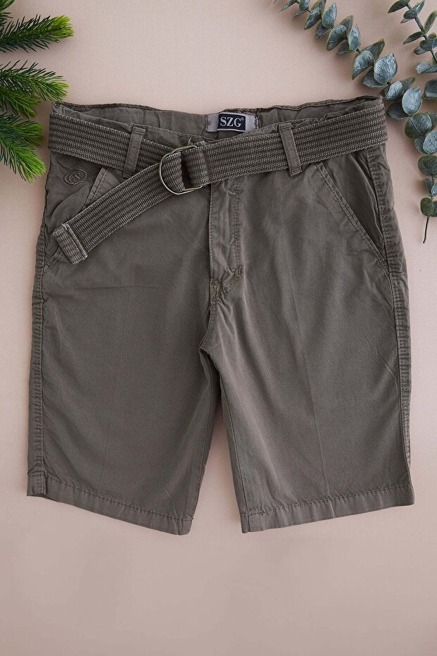 Beli Belted Pocketed Boys' Capri Pants