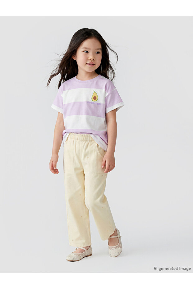 Nevavm Girl's Gabardine Pants with a Difference