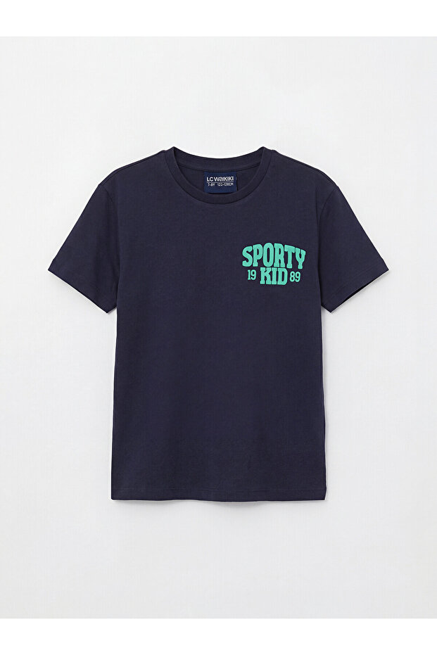 Original Text Printed Boys' T-Shirt