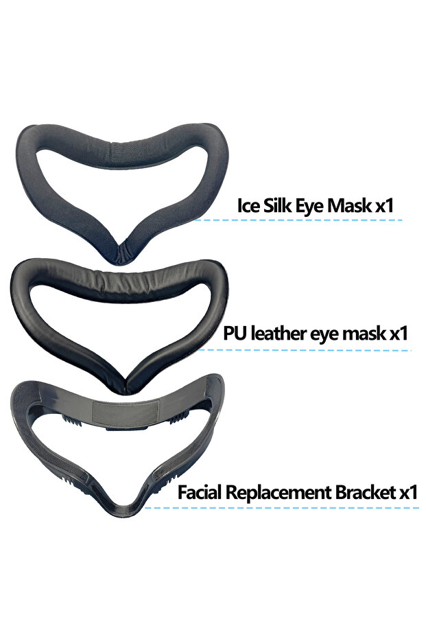 Khaki Suitable for Meta/Oculus Quest2 Face Replacement Stand Eye Mask Accessory, Ice Silk Eye Mask,