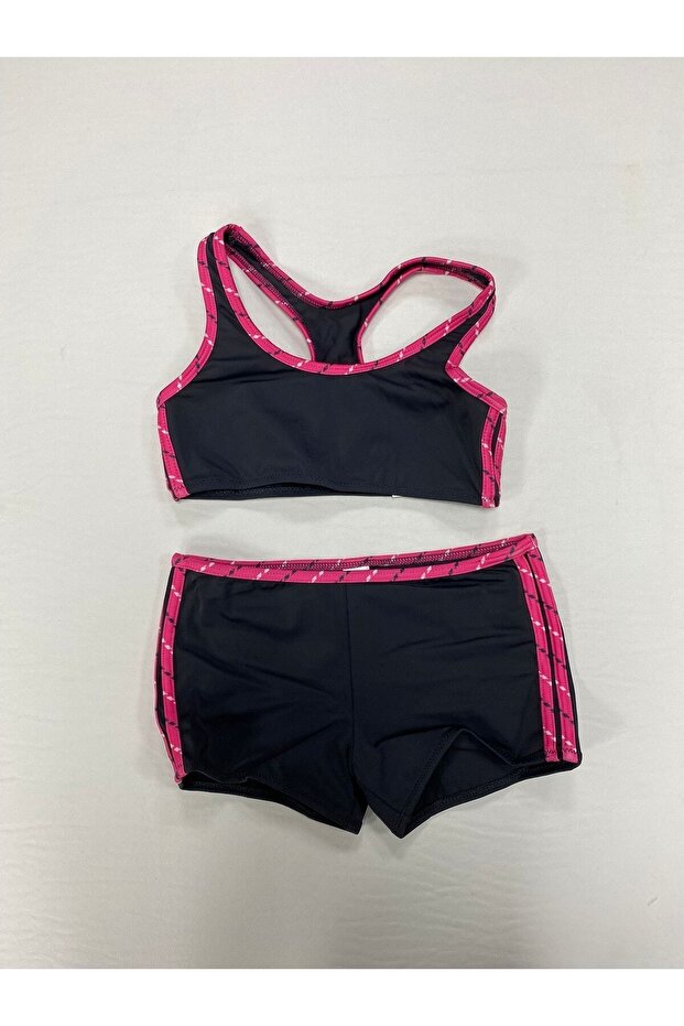 Girl's Sports Bikini Set with Shorts