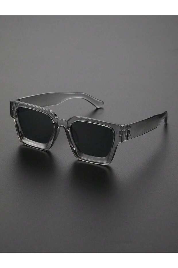 CG5435-TGY.GY 1/2 PC S Classic Fashion Square Plastic Frame Women Sunglasses For Men Daily Life Shad