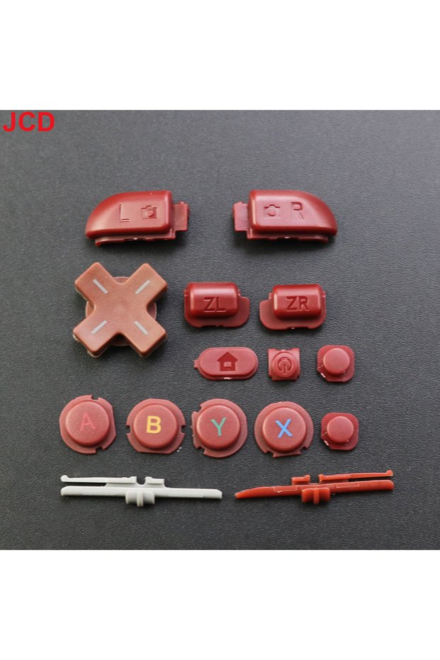 red JCD 1Set For New 3DS XL 3DS LL Host Full Set Complete D Pad A B X Y L R ZL ZR Home ON OF Power B
