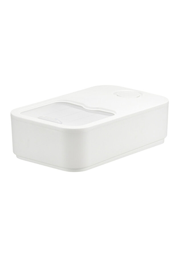 WHITE Laundry Pod Container with Sliding Lid, Holds Up to 150 Laundry Pods Laundry Room Organizatio