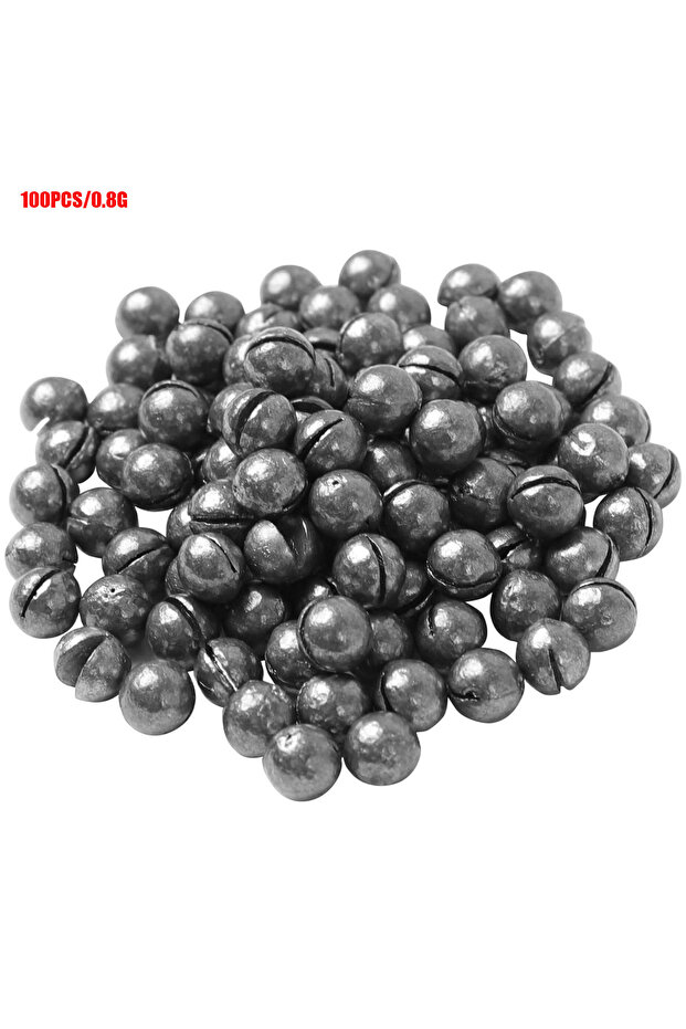100PCS 0.8g lead Removable Split-Shot,100Pcs Lead Sinking Split Shots Fishing Sinkers,Fishing Weight