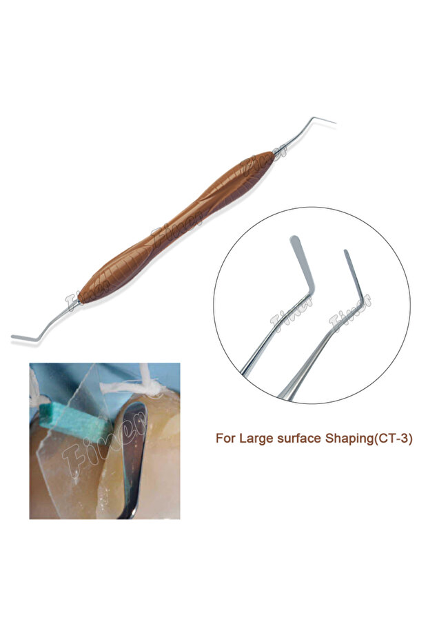 Brown 1PC Dental Resin Spatulas Composite Instruments Silicone Resins Filler Dentist Aesthetic Resto