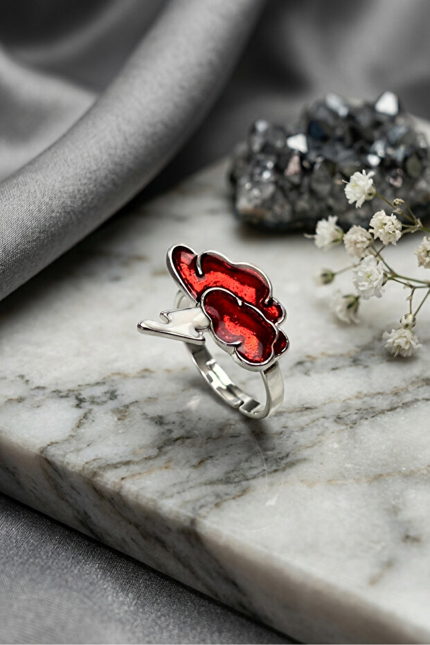 Storm Cloud Stylish and Modern Design Minimal Adjustable Women's Ring