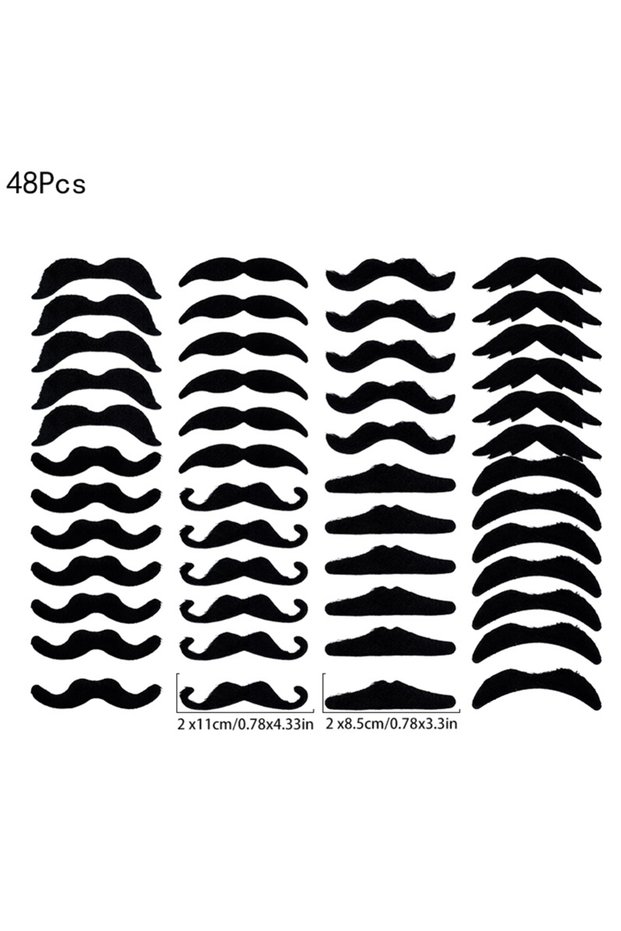 48pcs 48pcs Funny Mustache Wedding Birthday Party Photobooth Props Kids Pirate Party Costume Cosplay