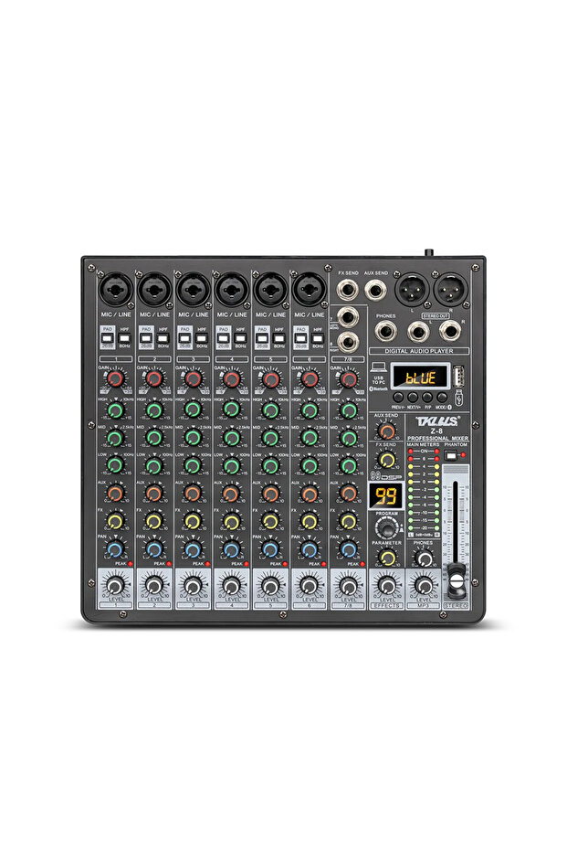 Z8 TKL Z-8 Professional 8channel Mixing 99DSP Console Balance Bluetooth USB Interface Party Stage Fa