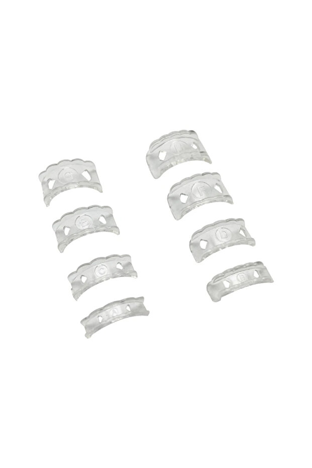 NEW 8pcs 8 Sizes Silicone Invisible Clear Ring Size Adjuster Resizer Loose Rings Reducer Ring Sizer