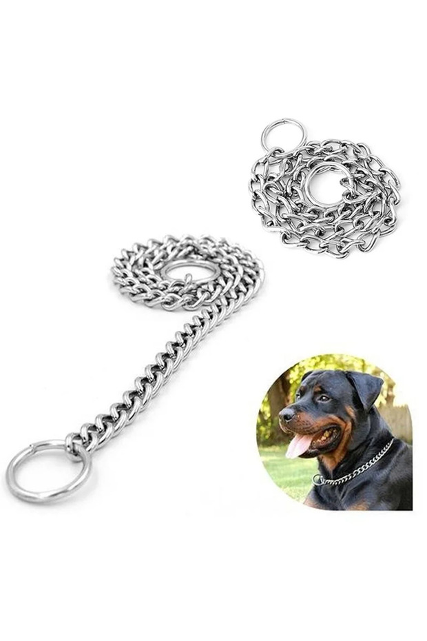 4mm by 65cm Dog Pet Training Choker Choke Chain Collar Guardian Gear All Sizes Pets Acessorios