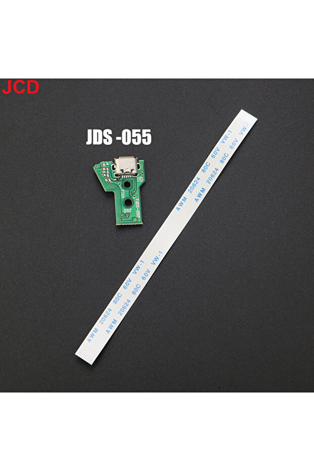 J JCD 1pcs For PS4 Controller USB Charging Port Socket Circuit Board 12Pin JDS 011 030 040 055 14Pi.