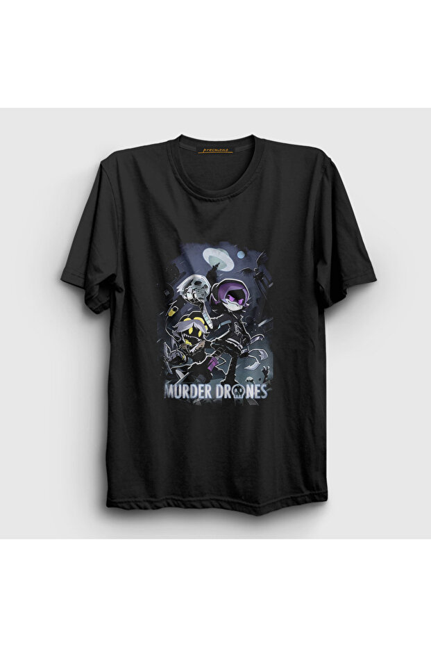 Unisex Black Poster Murder Drones T-Shirt 608841Tt