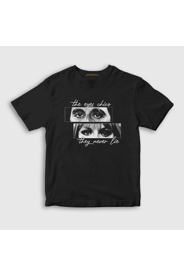 Unisex Kids Black the Eyes Chico They Never Lie Scarface T-Shirt 610082Tt
