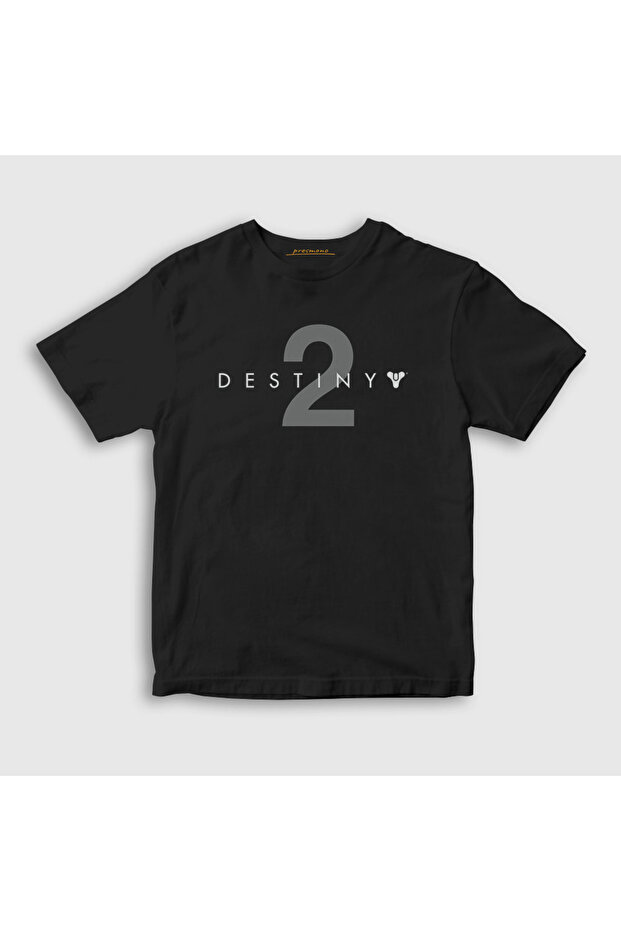 Unisex Kids Black Logo Game Destiny 2 T-Shirt 554761Tt