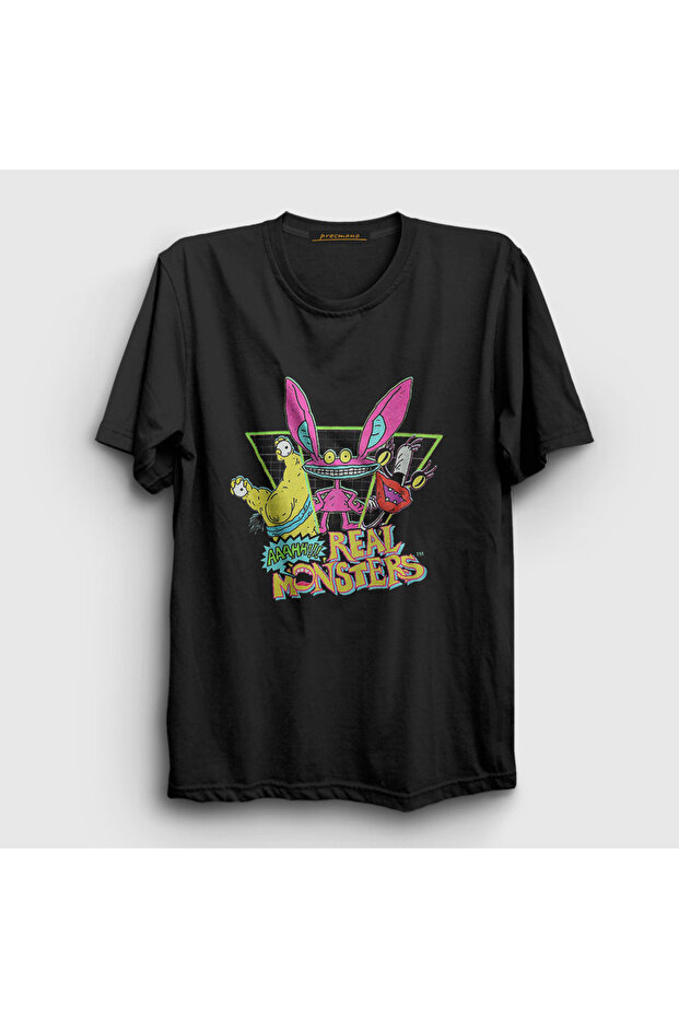 Unisex Black Krumm Ickis Oblina Real Monsters T-Shirt 560231Tt