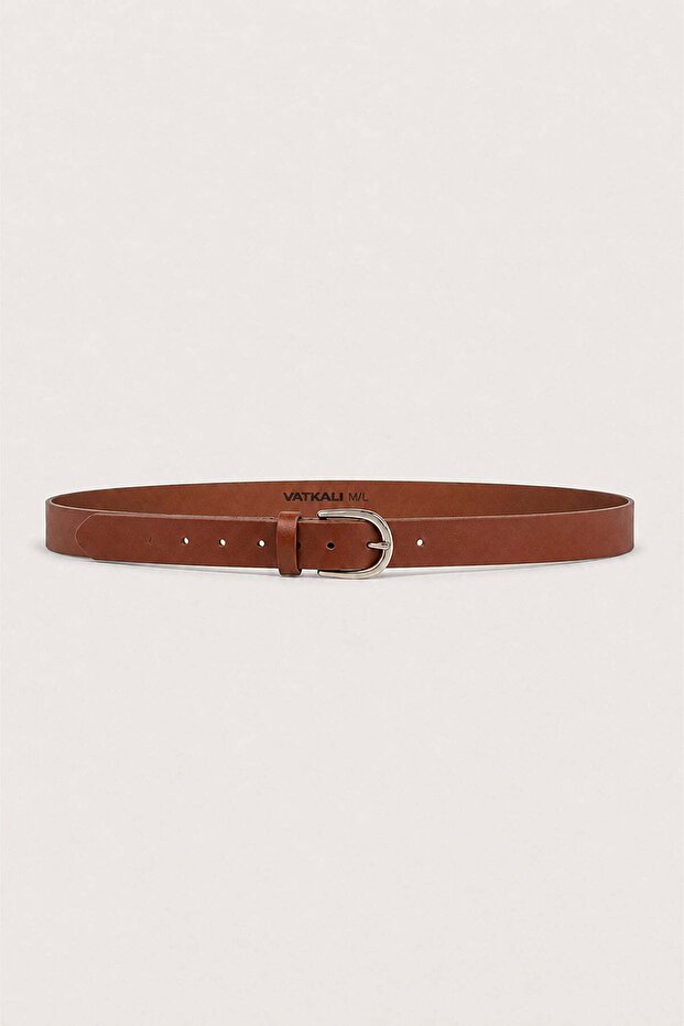 Basic Leather Belt Brown