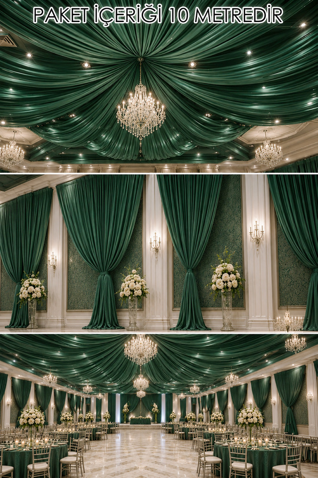 Decorative Fabric 10 Meters | Decorative Fabric for Wedding, Event, Organization, and Party Decorations